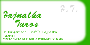 hajnalka turos business card